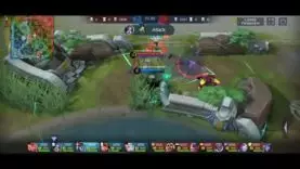 Lvl2 Faramis forced to solo top. Top Lane Announcement: “Double Kill!”