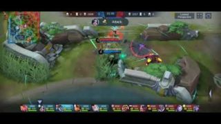 Lvl2 Faramis forced to solo top. Top Lane Announcement: “Double Kill!”