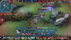 Enemies chasing a butterfly