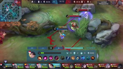 Enemies chasing a butterfly