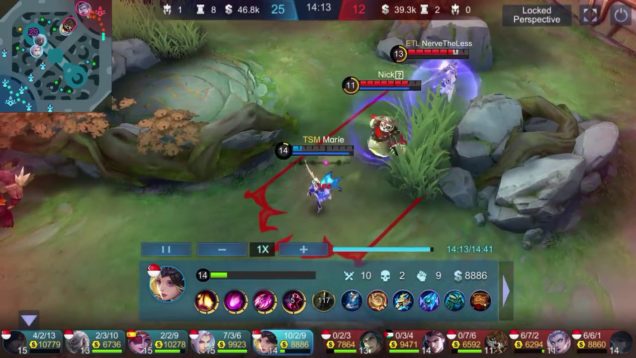 Enemies chasing a butterfly