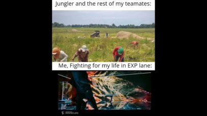 Fighting for my life in EXP lane