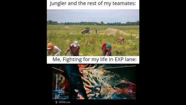 Fighting for my life in EXP lane